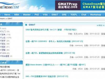 GMAT（Chase Dream論壇)